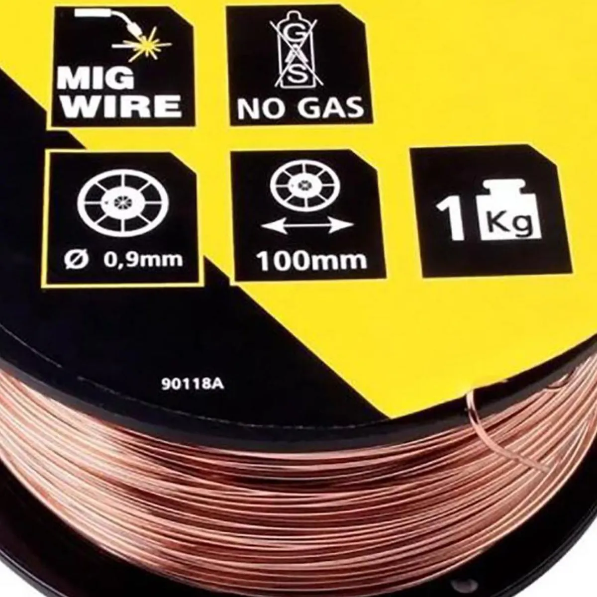 STANLEY - Alambre Flux 0.9mm para soldar NO GAS