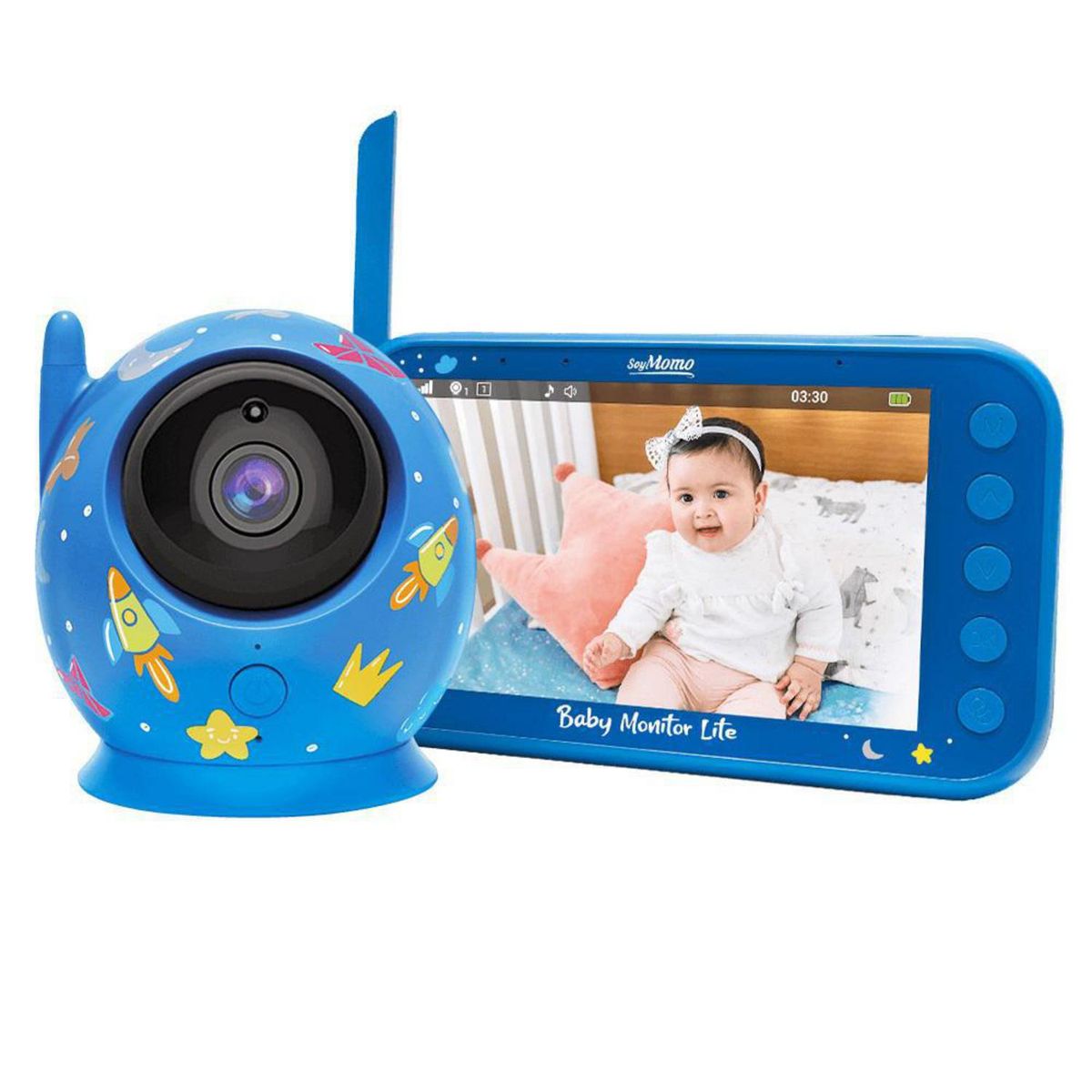 SOYMOMO - Monitor de bebe lite azul