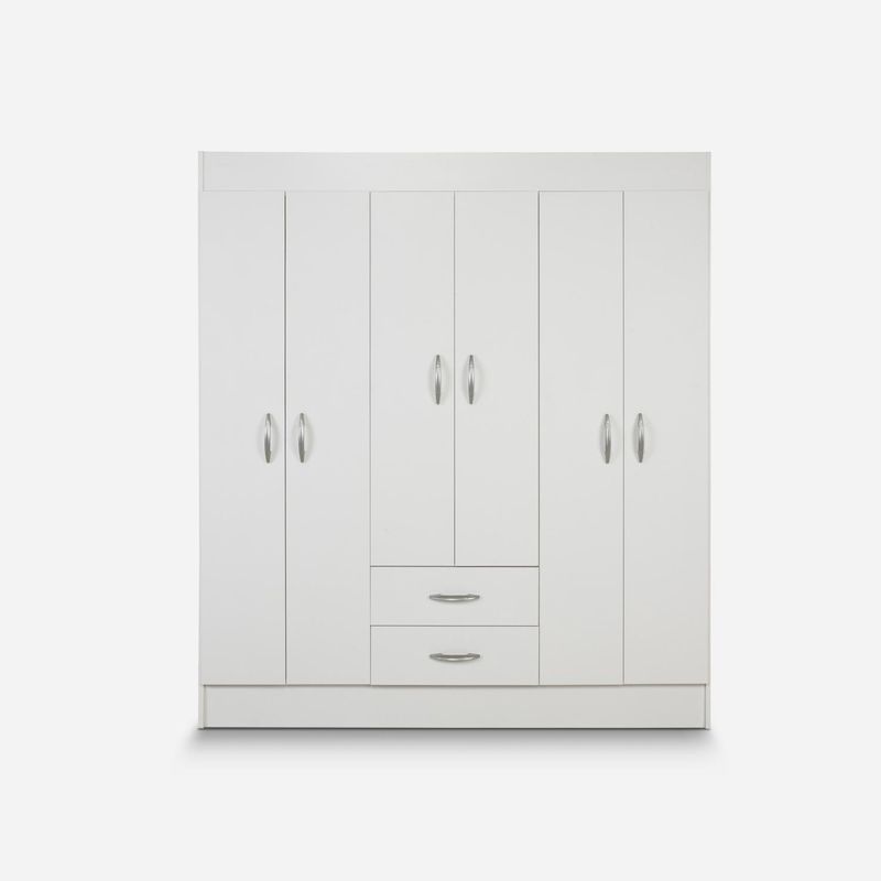 CIC - Clóset Trancura 2 Puerta(s) 6 Cajón(es) 1 Repisa(s) 156x178.5x46.5 cm Blanco
