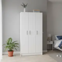 CIC - Clóset Pasco 3 Puerta(s) 2 Repisa(s) 79xx38 cm Blanco