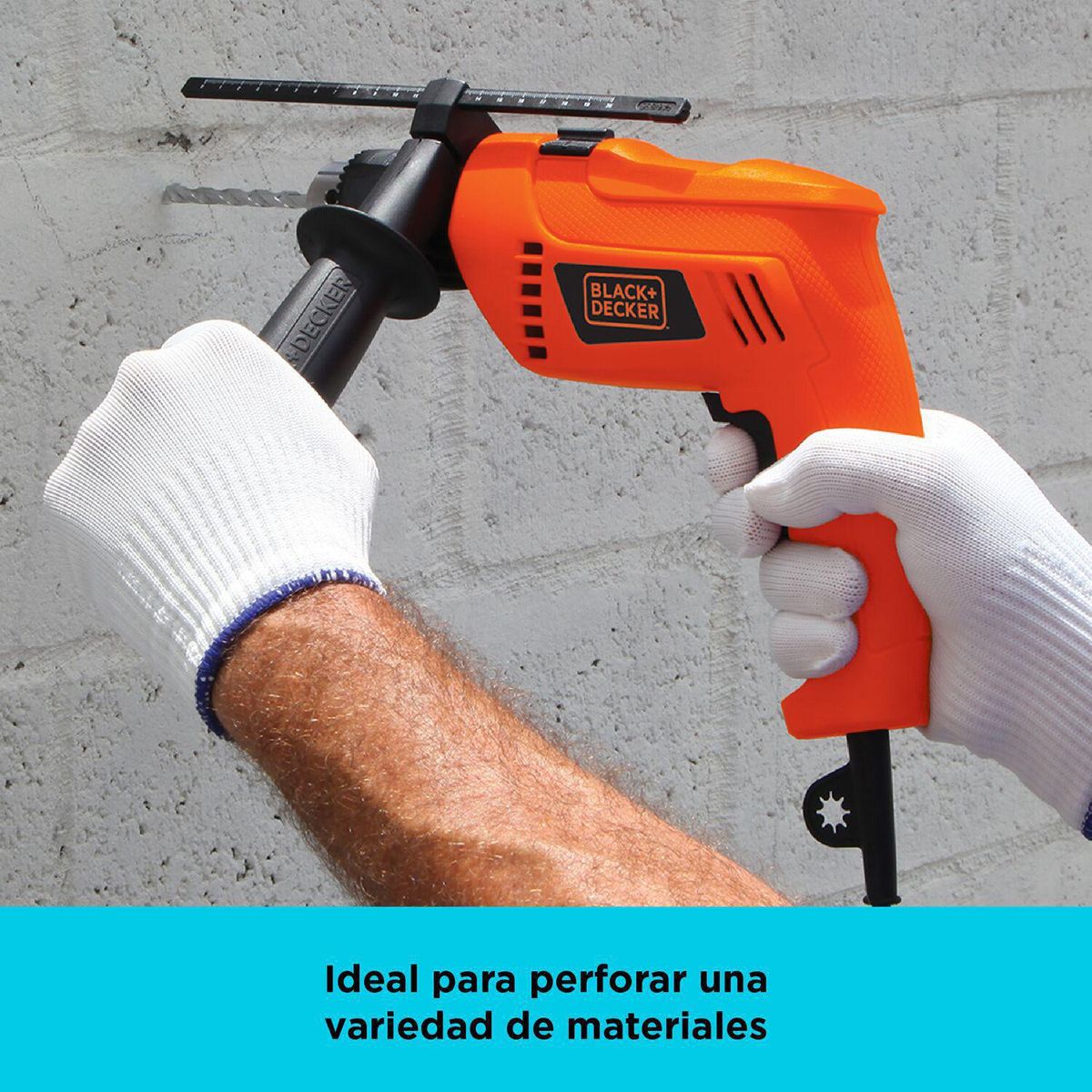 BLACK+DECKER - Taladro Percutor Eléctrico 13 mm 550 W 220 V
