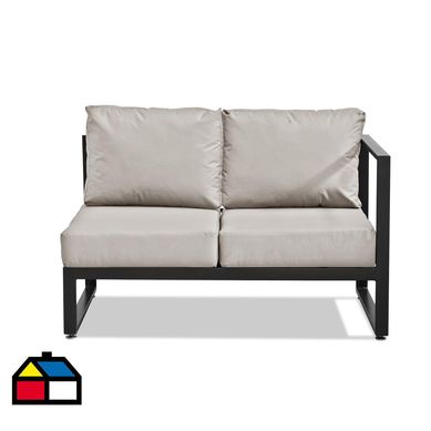 Sof terraza 2 cuerpos ulmo derecho beige