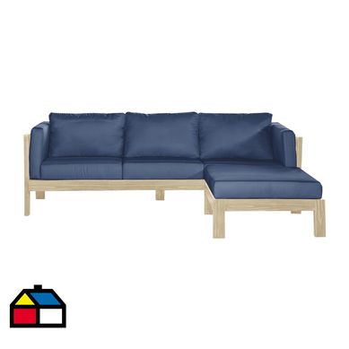 Juego de Living de Terraza Laurel 4 Personas Azul