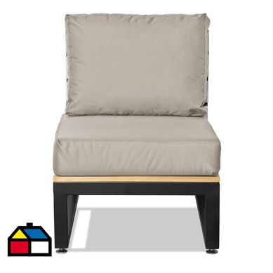 Butaca central arrayn nogal beige