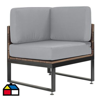 Esquinero arrayn nogal gris perla