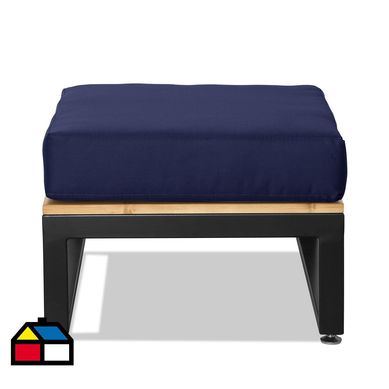 Pouf arrayn nogal azul Azul