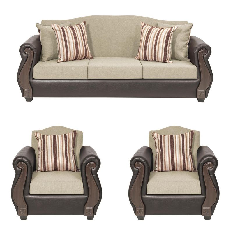 INNOVAMUEBLES - Living 5 cuerpos New Bugambilia 210x93x83 cm Beige