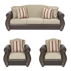 INNOVAMUEBLES - Living 5 cuerpos New Bugambilia 210x93x83 cm Beige