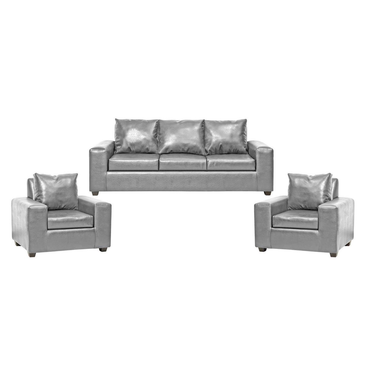INTERMUEBLES - Living 5 cuerpos Kahlo 225x86x80 cm Gris