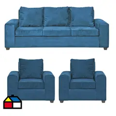 INTERMUEBLES - Living 5 cuerpos Kahlo 225x86x80 cm Petróleo