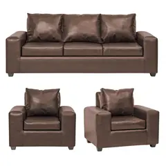 INTERMUEBLES - Living 5 cuerpos Kahlo 225x86x80 cm Café