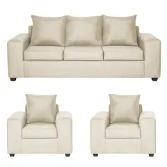 INNOVAMUEBLES - Living 3 cuerpos Kahlo 225x86x80 cm Beige