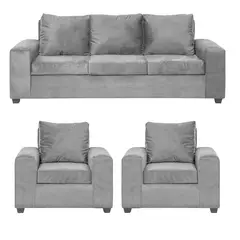 INTERMUEBLES - Living 5 cuerpos Kahlo 225x86x80 cm Gris