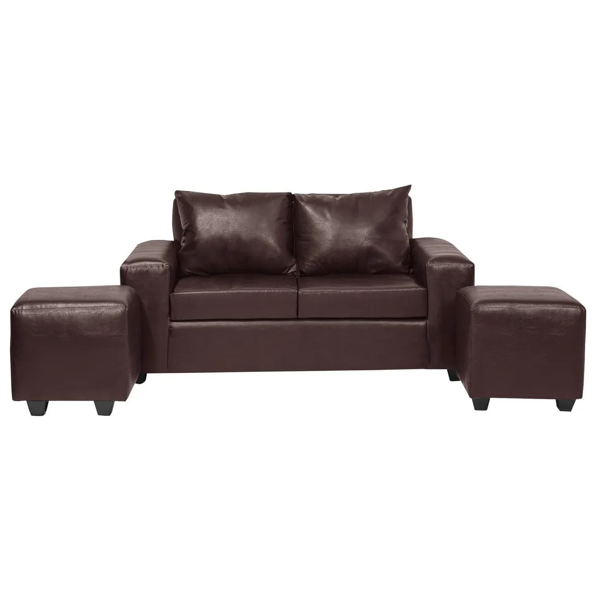 INTERMUEBLES - Living 4 cuerpos Kahlo 167x86x80 cm Café