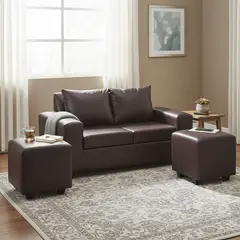 INTERMUEBLES - Living 4 cuerpos Kahlo 167x86x80 cm Café