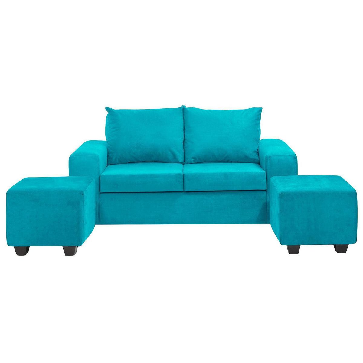 INTERMUEBLES - Living 4 cuerpos Kahlo 167x86x80 cm Azul