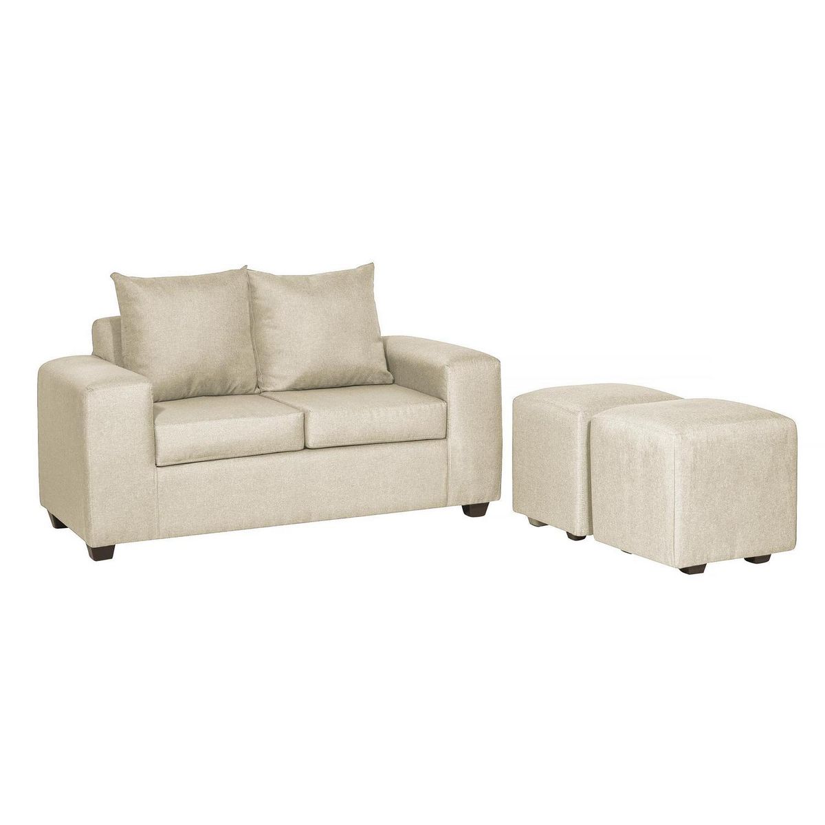 INNOVAMUEBLES - Living 2 cuerpos Kahlo 167x86x80 cm Beige