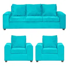 INTERMUEBLES - Living 5 cuerpos Kahlo 225x86x80 cm Azul