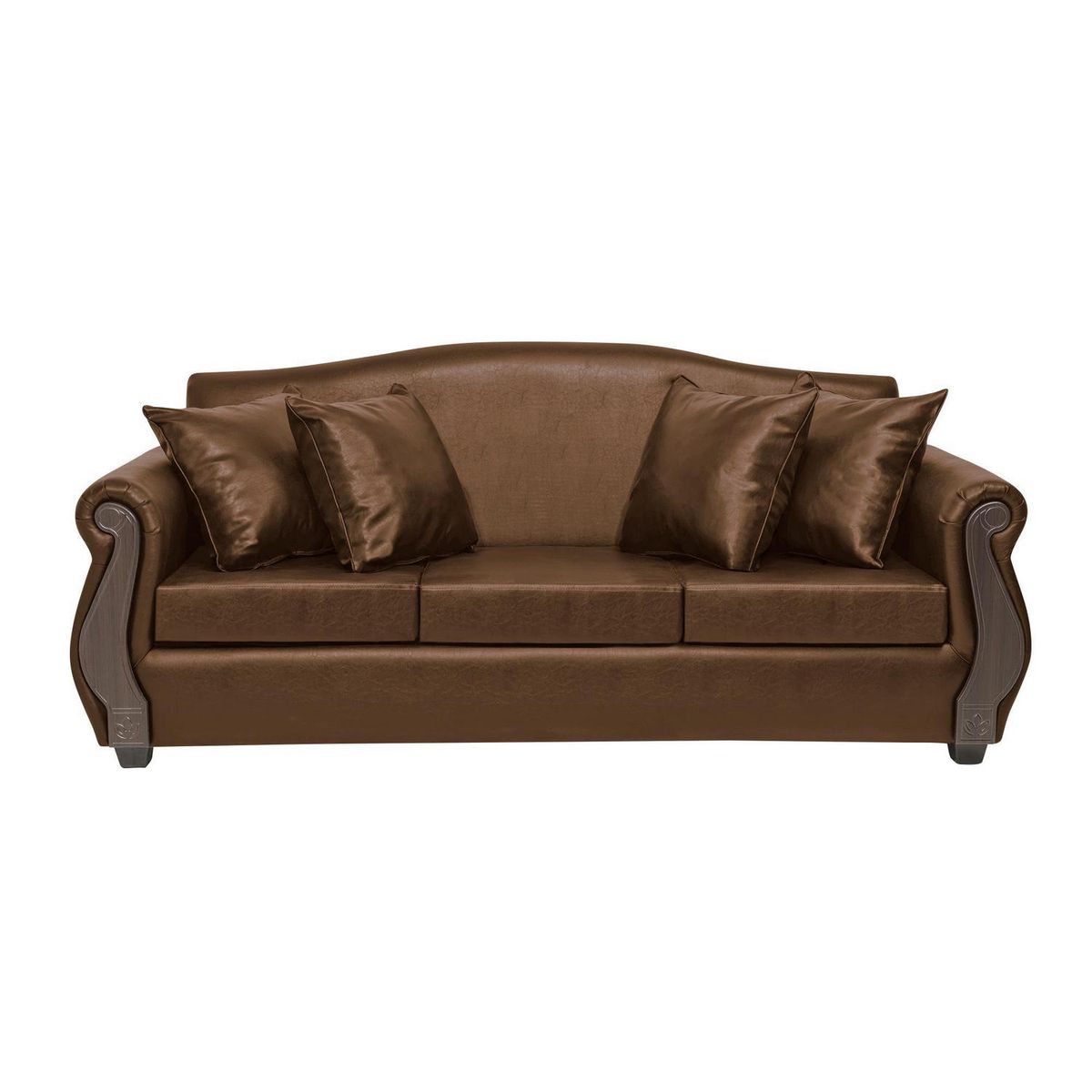 INTERMUEBLES - Living 5 cuerpos New Bugambilia 210x93x83 cm Café