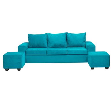 Living Kahlo 3 cuerpos + 2 pouf felpa calipso