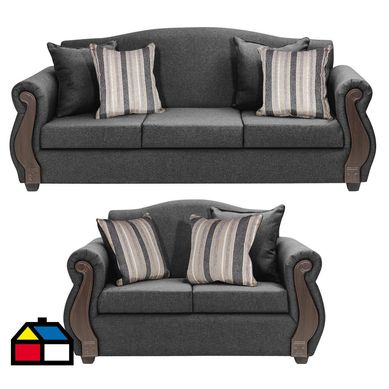 Living New Bugambilia 3.2 tela gris oscuro