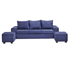 INNOVAMUEBLES - Living 3 cuerpos Kahlo 225x86x80 cm Azul