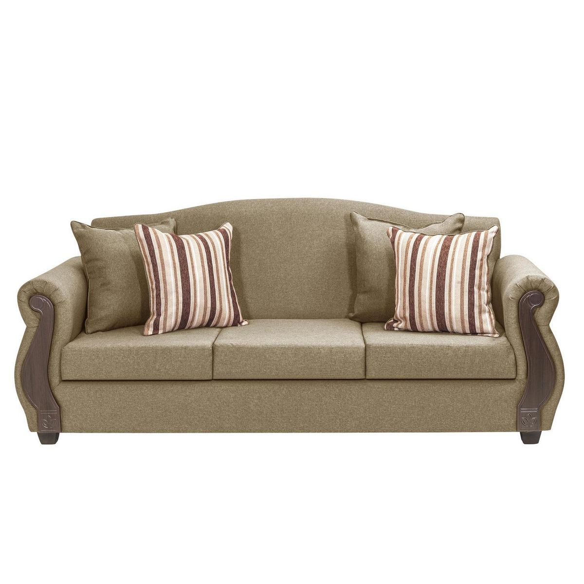 INTERMUEBLES - Living 5 cuerpos New Bugambilia 210x93x83 cm Beige