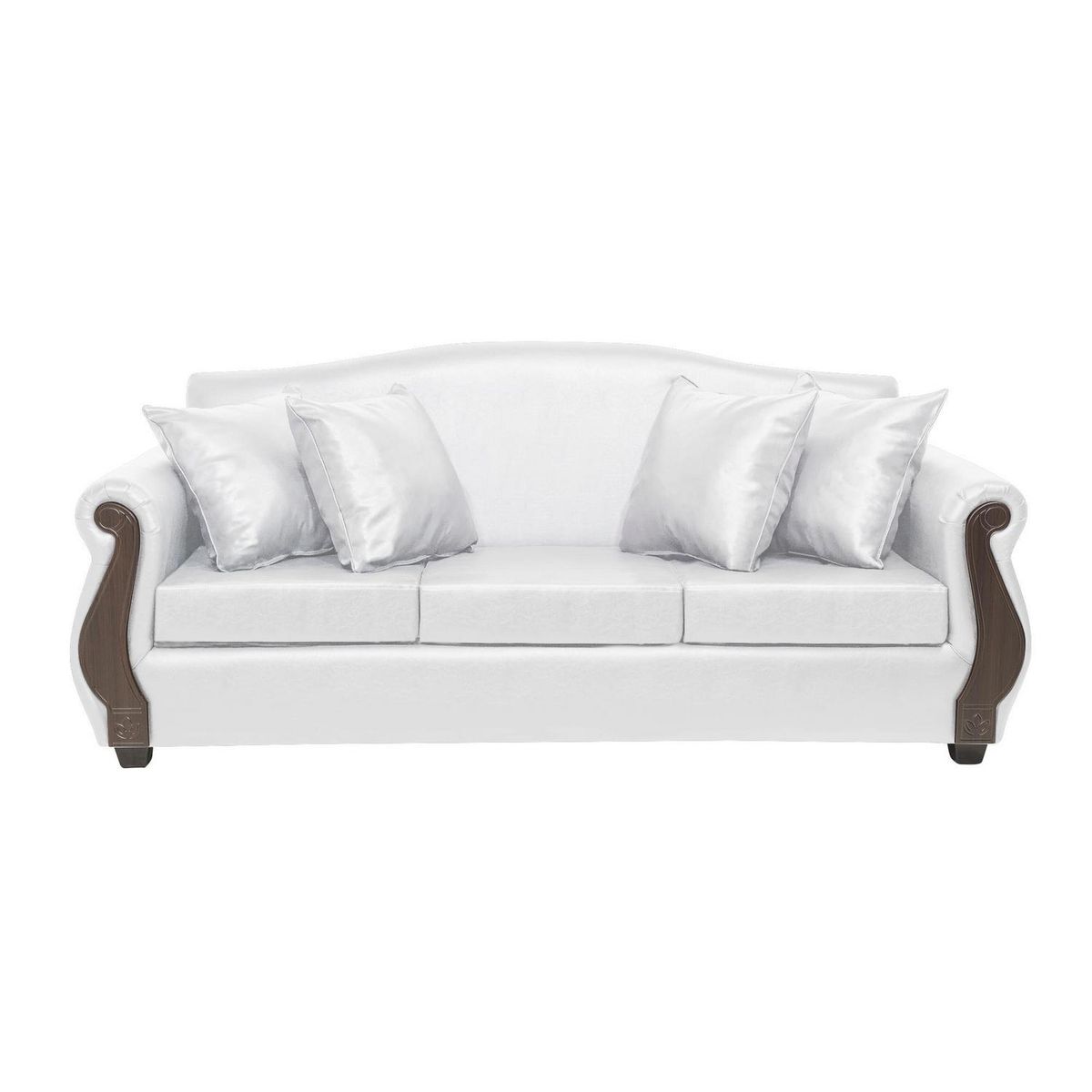 INTERMUEBLES - Living 5 cuerpos New Bugambilia 210x93x83 cm Blanco