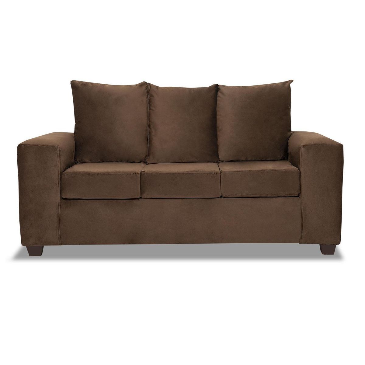 INTERMUEBLES - Living 3 cuerpos Kahlo 167x86x80 cm Chocolate