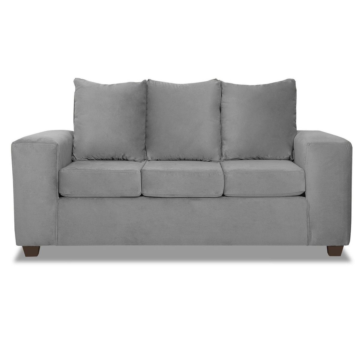 INTERMUEBLES - Living 3 cuerpos Kahlo 167x86x80 cm Gris