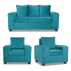 INTERMUEBLES - Living 3 cuerpos Kahlo 167x86x80 cm Azul