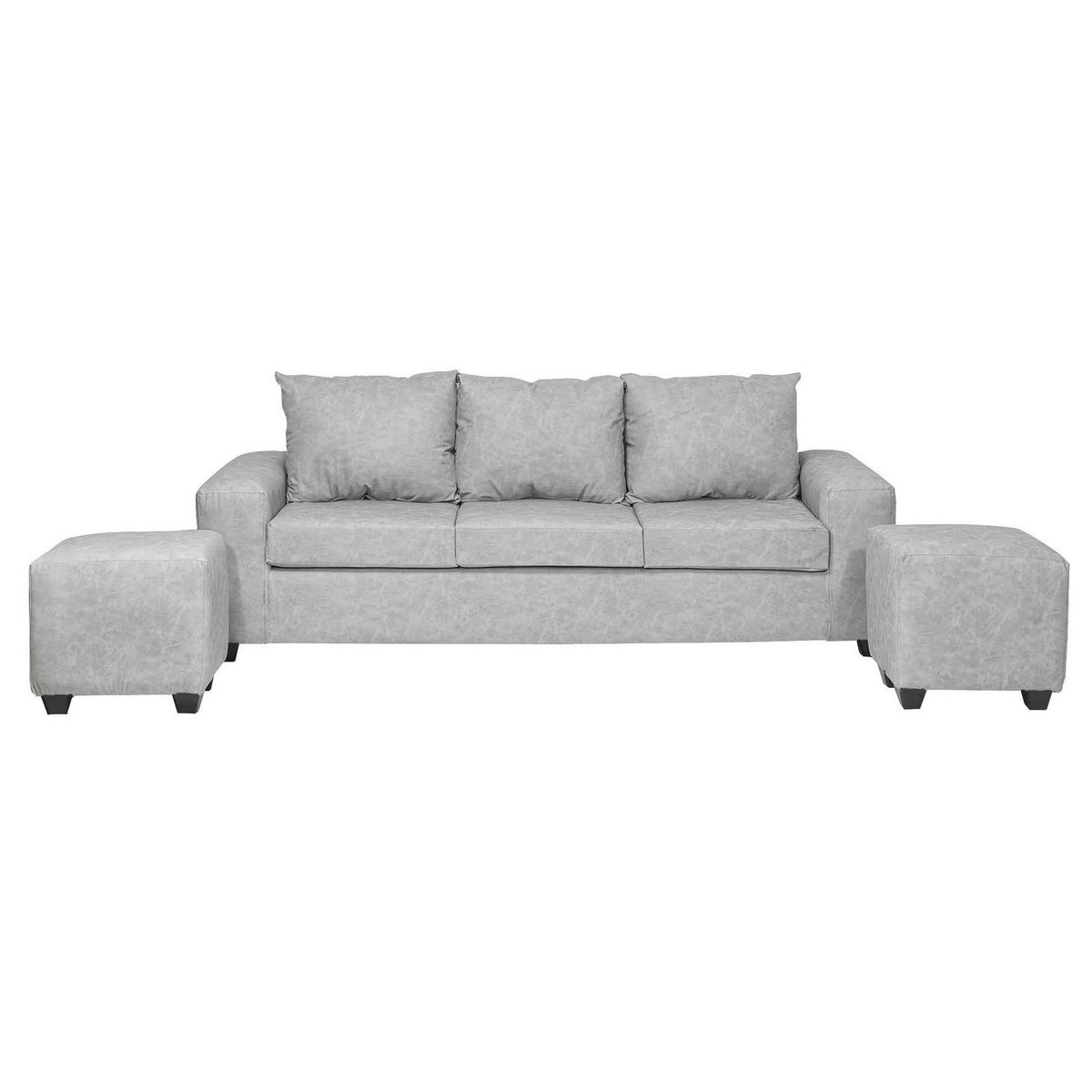 INTERMUEBLES - Living 5 cuerpos Kahlo 225x86x80 cm Gris