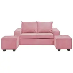 INTERMUEBLES - Living 4 cuerpos Kahlo 167x86x80 cm Rosado