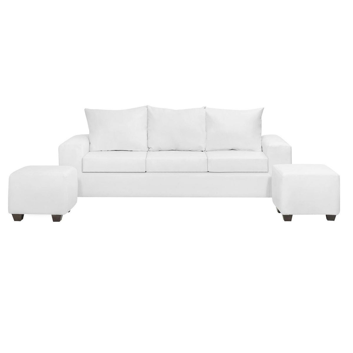 INTERMUEBLES - Living 5 cuerpos Kahlo 225x86x80 cm Blanco
