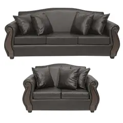 INTERMUEBLES - Living 5 cuerpos New Bugambilia 210x93x83 cm Café