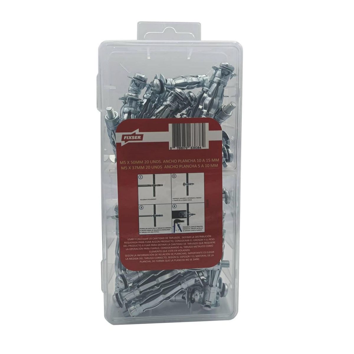 FIXSER - Tarugos metálicos m5 y m4 40 unidades