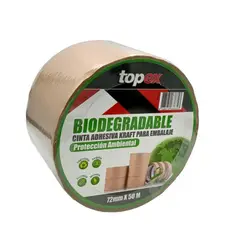 FIXSER - Cinta de embalaje papel bio 72mm x 50 m