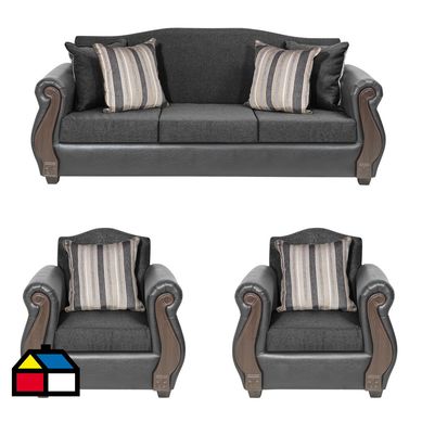 Living New Bugambilia 3.1.1 tela pu gris oscuro