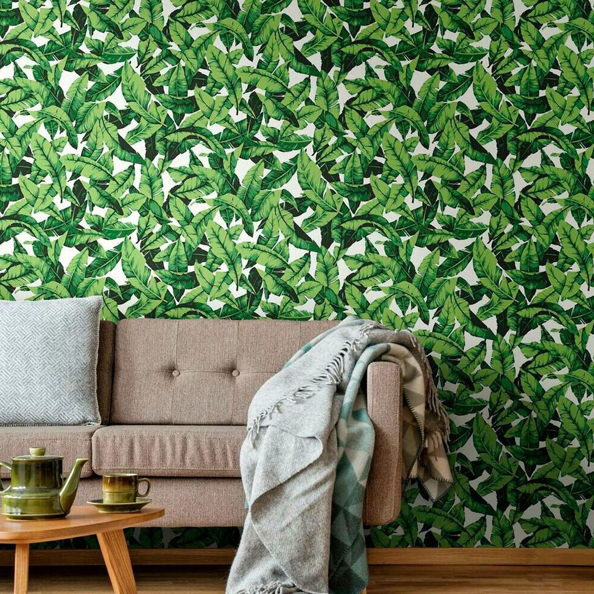ROOMMATES - Lamina autoadhesiva hoja de palma