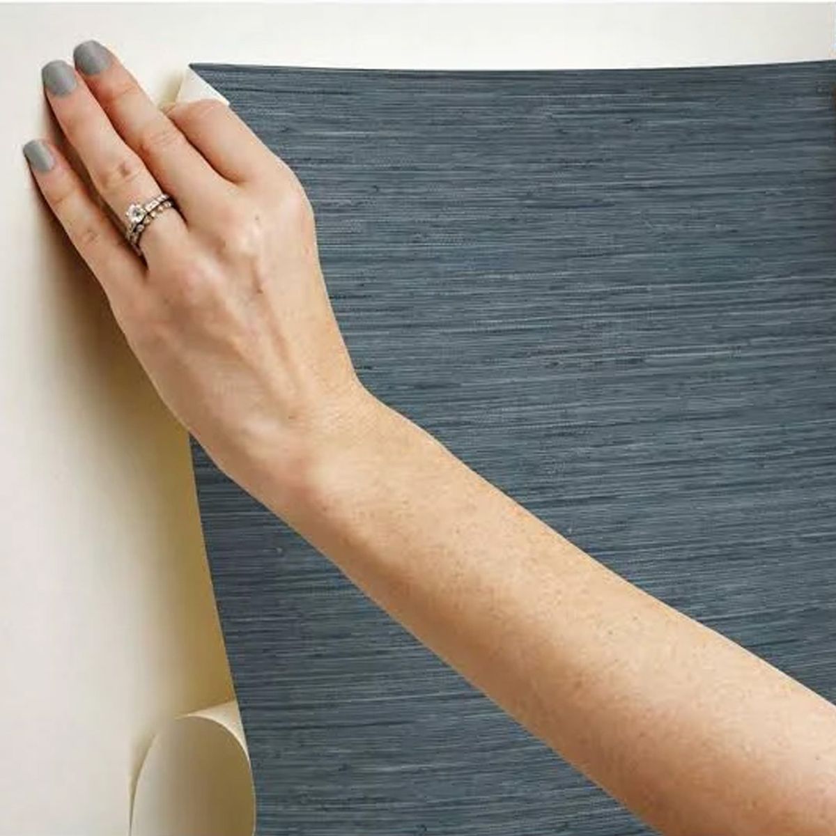 ROOMMATES - Lamina autoadhesiva rayas azules