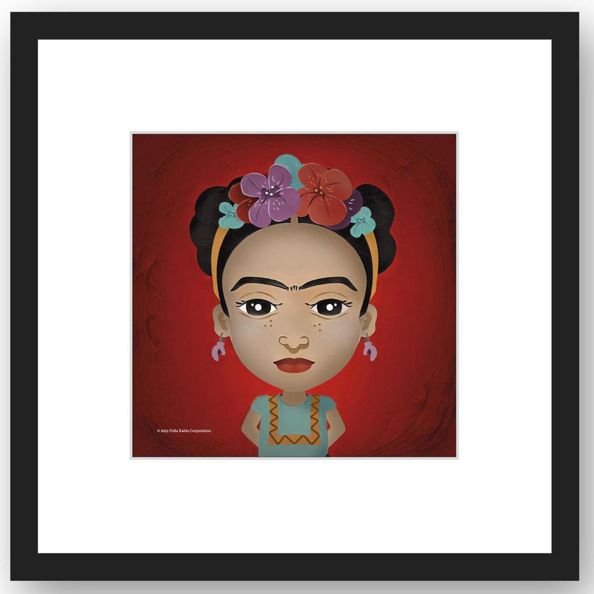 FRIDA KAHLO - Cuadro decorativo muro Frida 40x40 cm