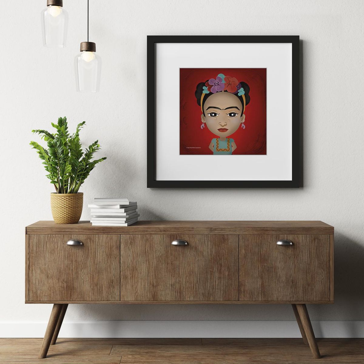 FRIDA KAHLO - Cuadro decorativo muro Frida 40x40 cm