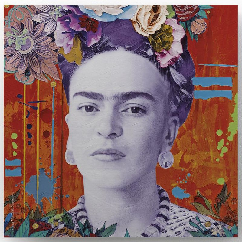 FRIDA KAHLO - Canvas decorativo muro Frida Kahlo C 30x30 cm