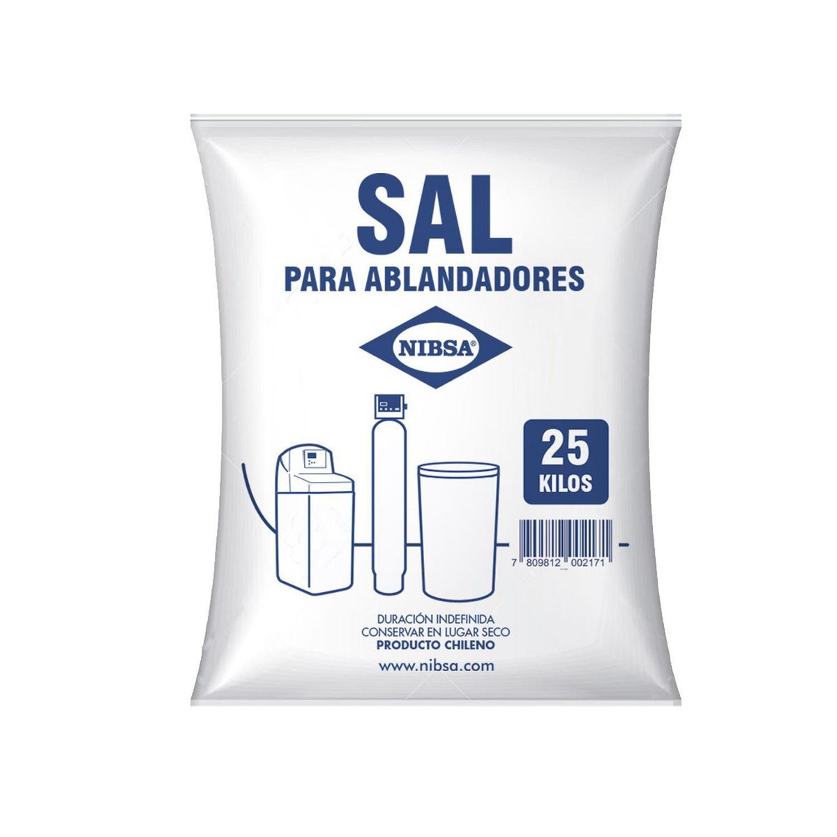 NIBSA - Sal Para Ablandador De Agua 25 Kilos / Tratamiento De Agua