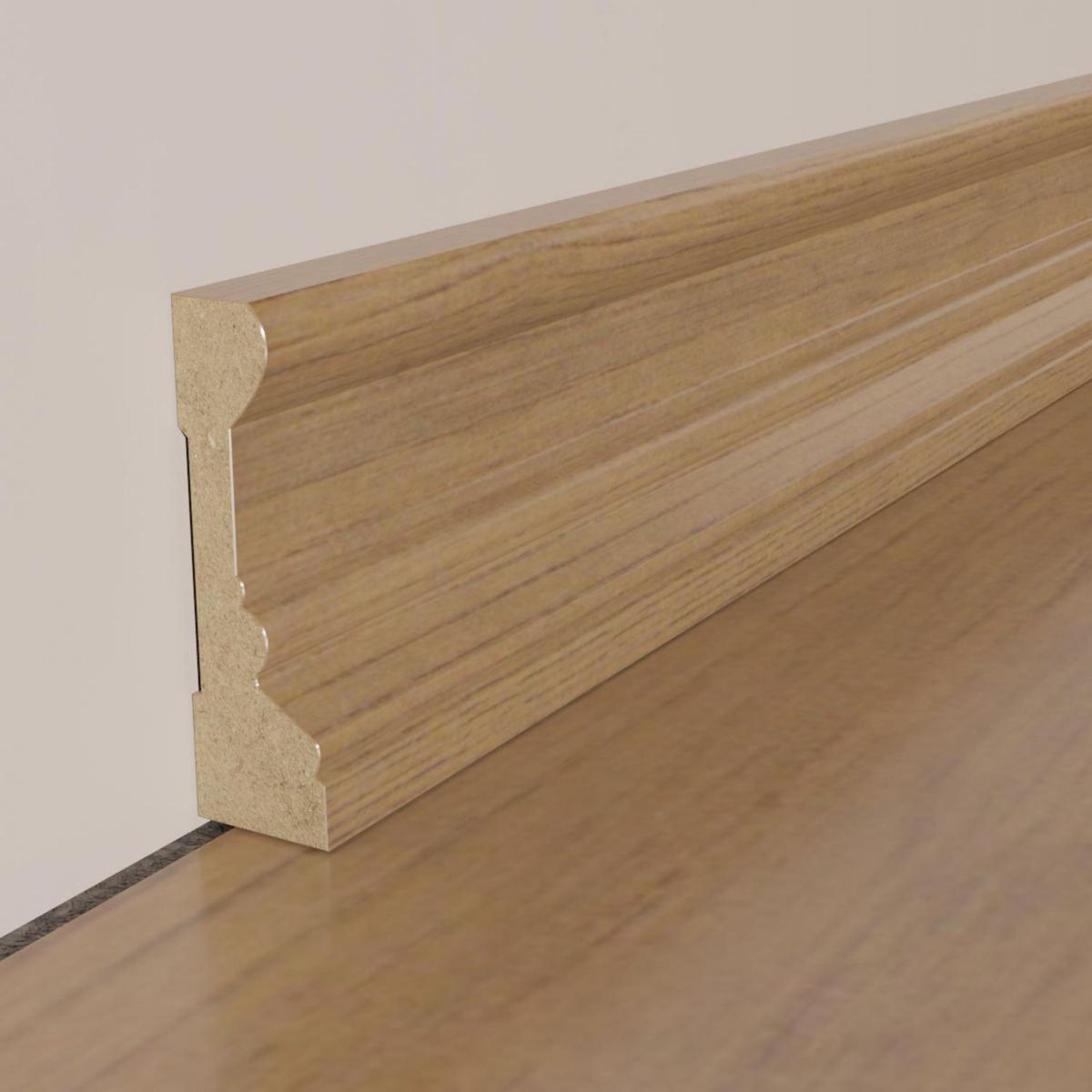 HOLZTEK - Guardapolvo MDF Cerezo Silvestre 2.5 mm 8.2x240 cm