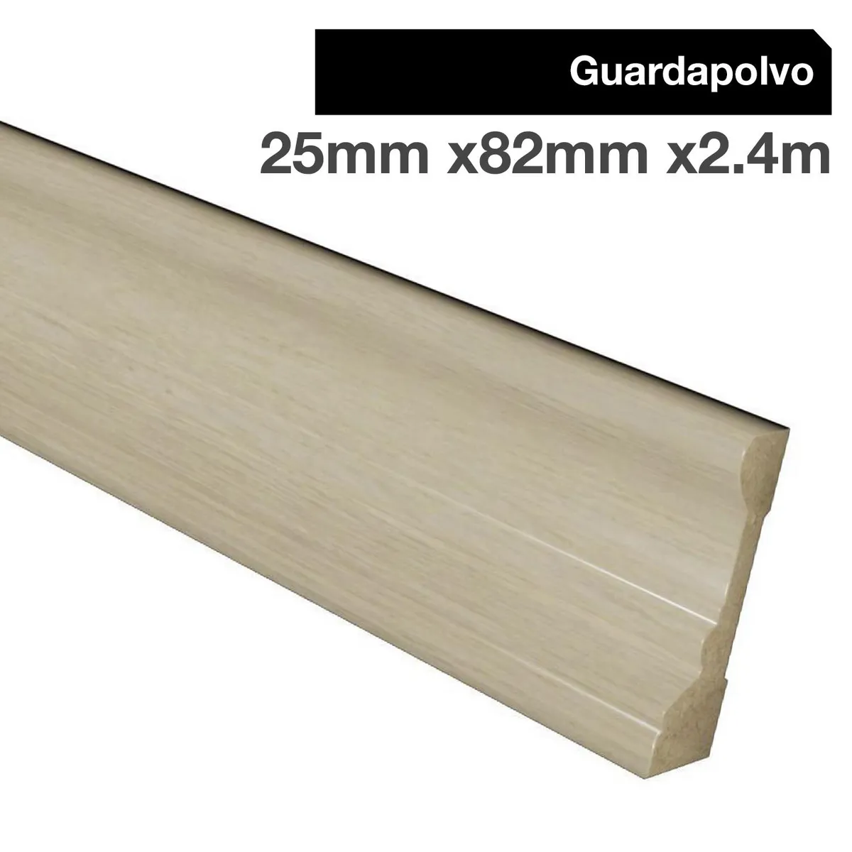 HOLZTEK - Guardapolvo MDF Mandala Beige 2.5 mm 8.2x240 cm