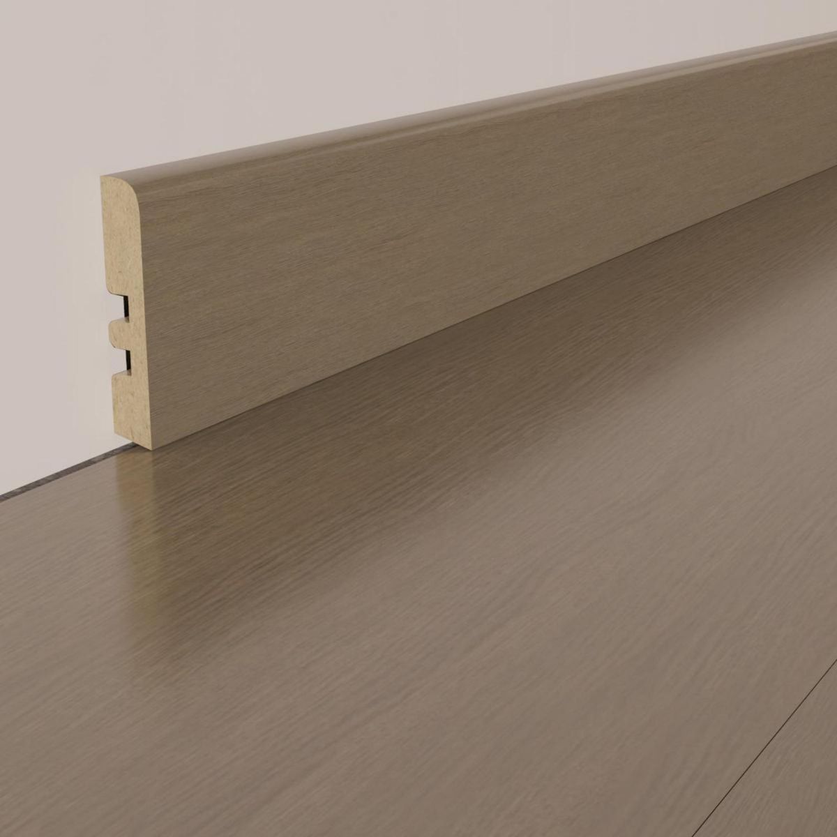 HOLZTEK - Guardapolvo MDF Oak Brown 2.5 mm 6.8x240 cm