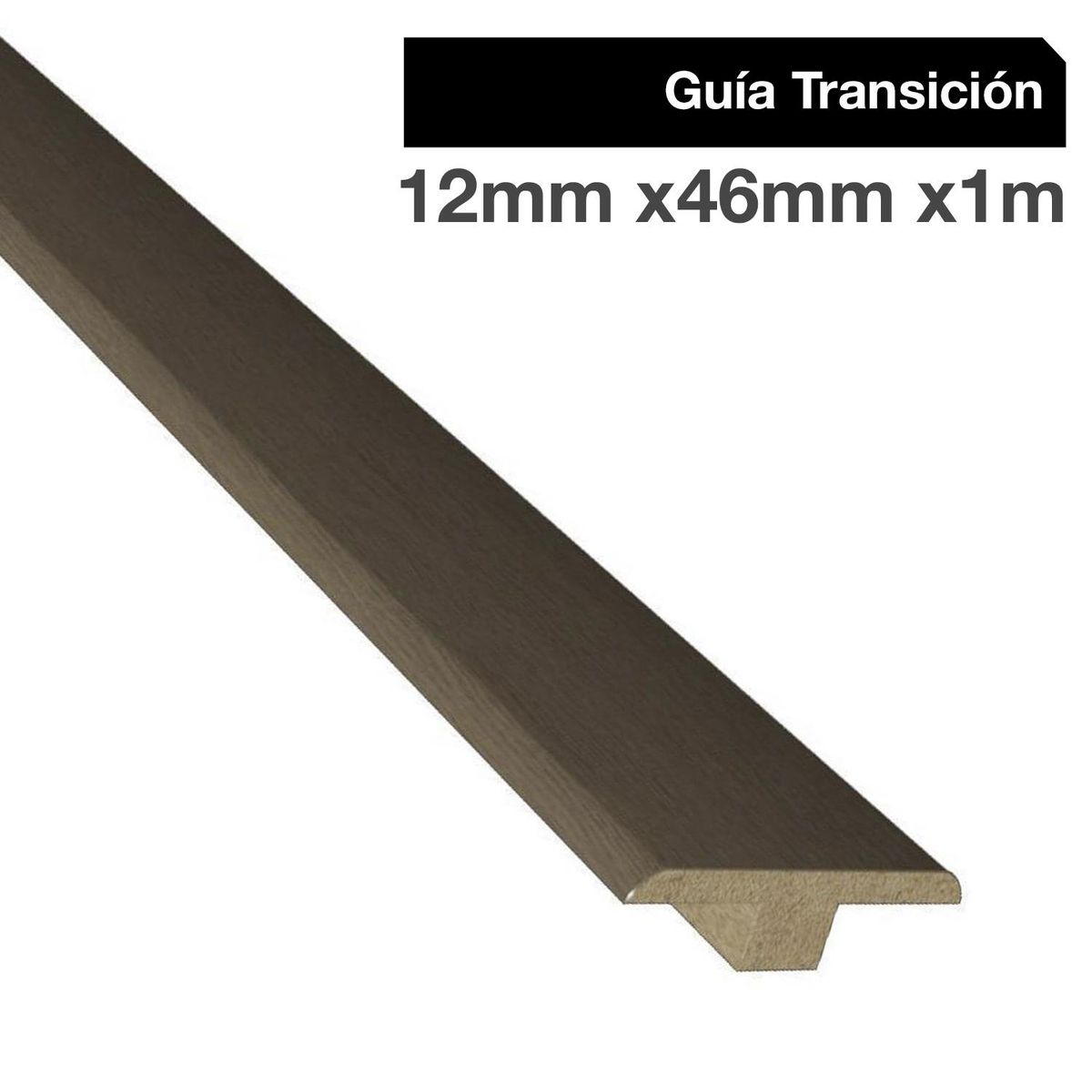 HOLZTEK - Guía de Transición MDF Oak Brown 1.2 mm 9x100 cm