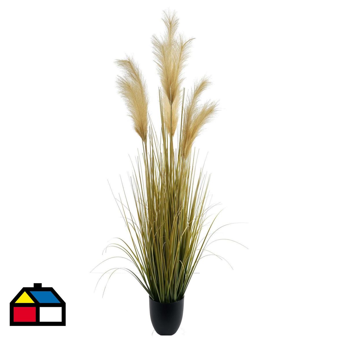 THE GREEN ELEMENT - Grass Artificial con Flor 120 cm Verde