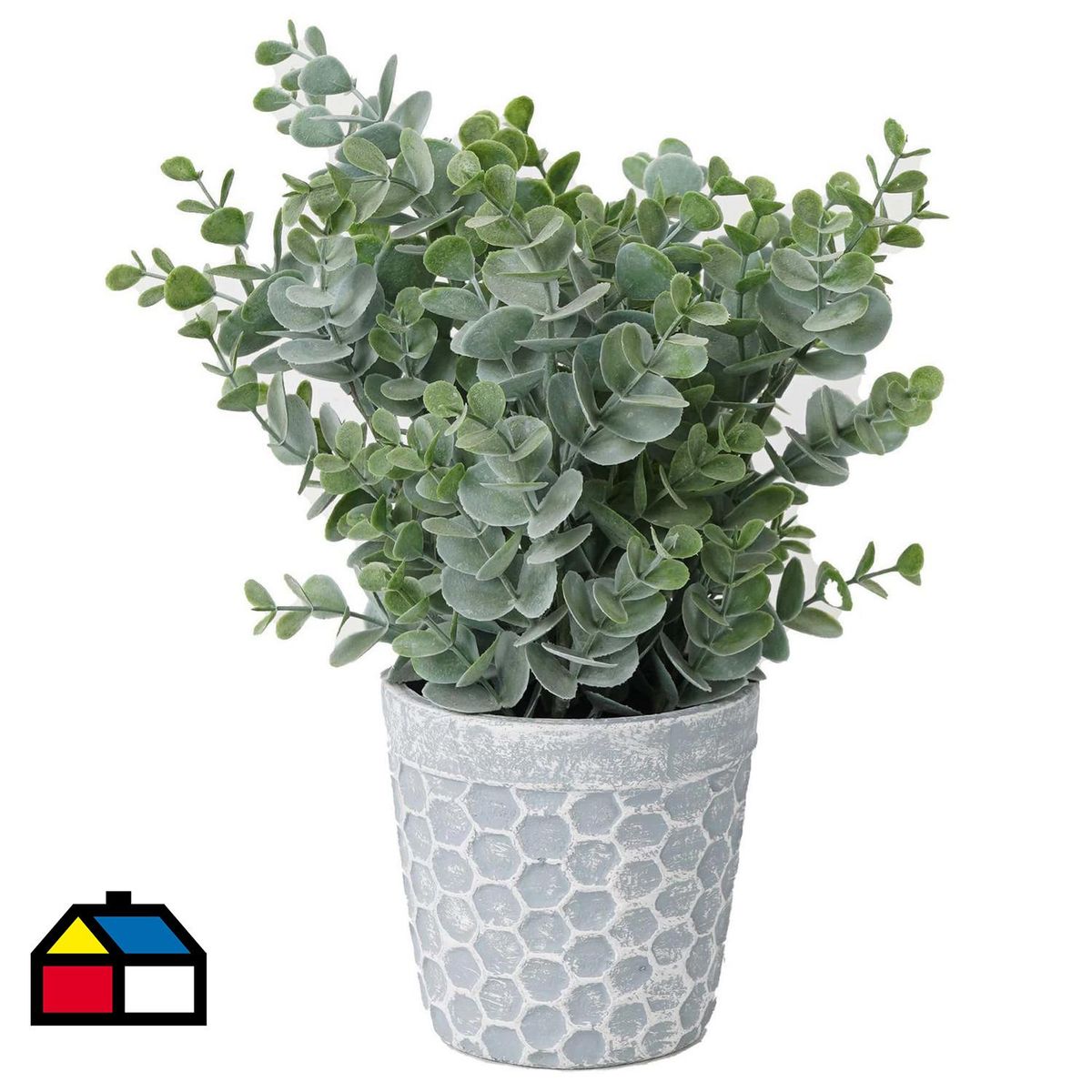 THE GREEN ELEMENT - Planta Artificial Eucalpitos en Macetero 32 cm Verde